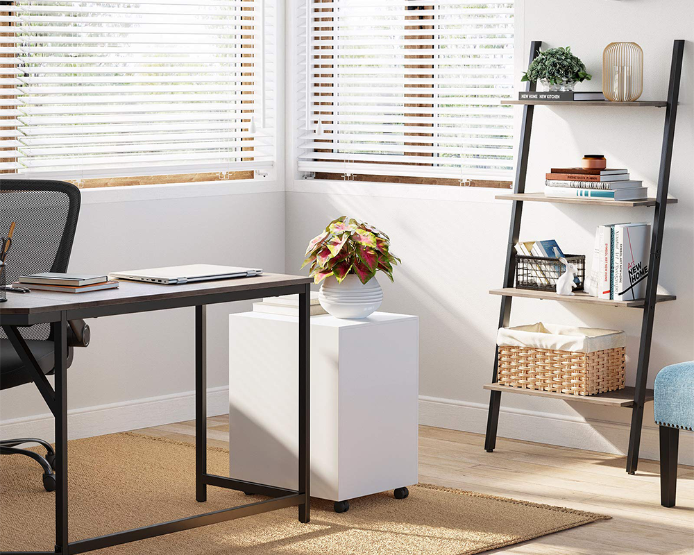 VASAGLE Glass Corner Display Shelf