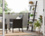 VASAGLE Glass Corner Display Shelf