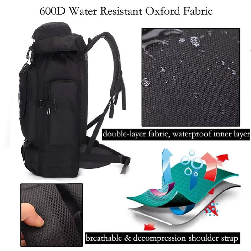 Tramping Pack 100L Waterproof – Tactical Tramping Pack for Hiking, Camping & Outdoor Travel
