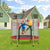 Round Trampoline for Kids – Indoor & Outdoor Trampoline with Enclosure Net, Jumping Mat, and Spring Cover Padding