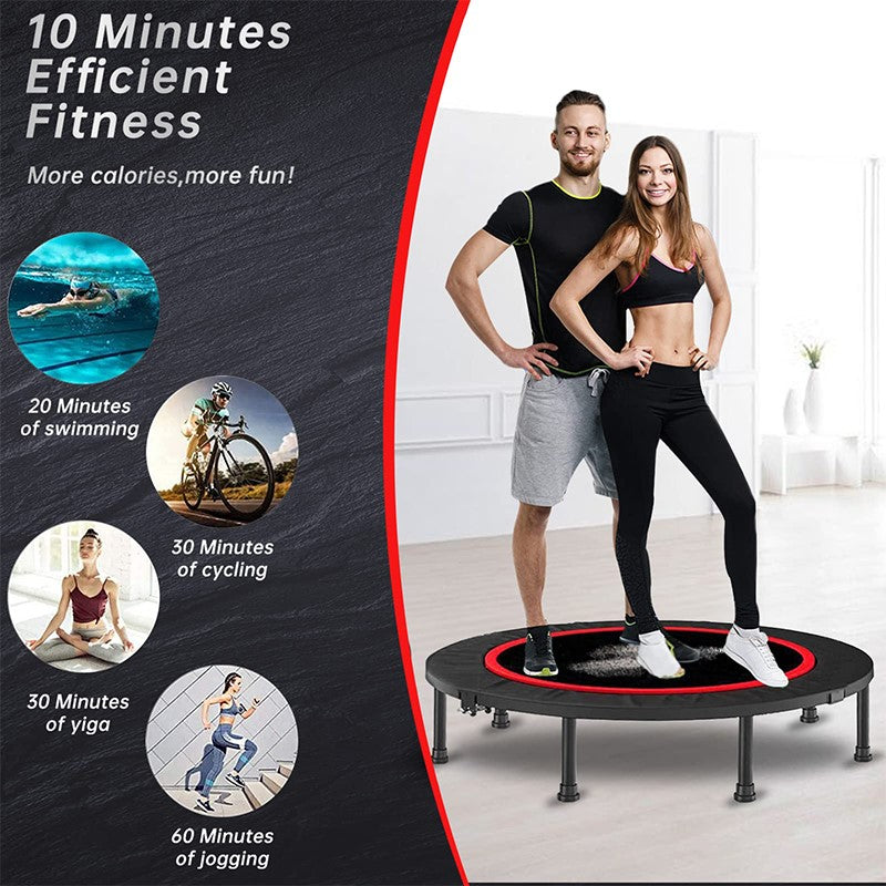 40'' Foldable Mini Trampoline Rebounder – Mini Trampoline Rebounder for Fitness