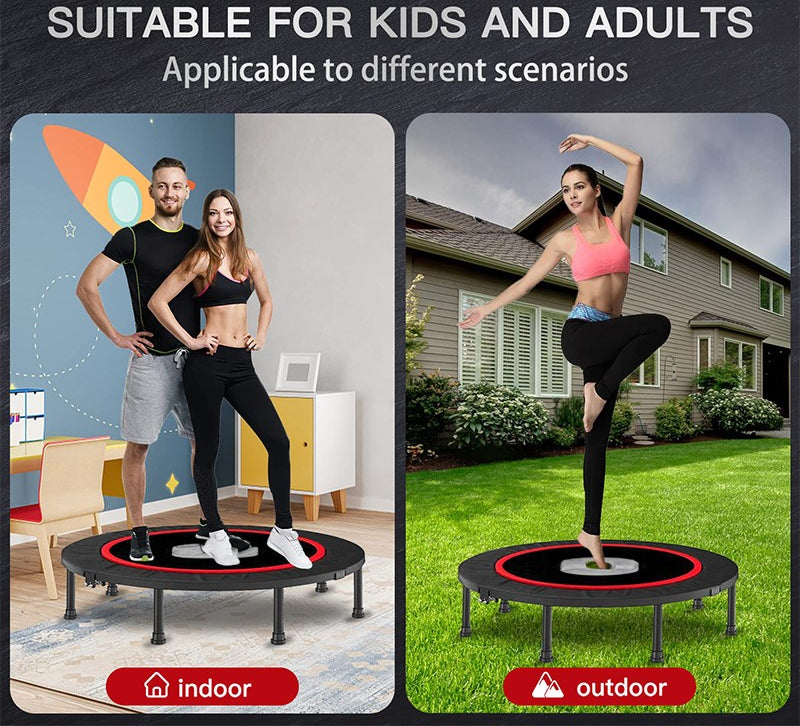 40'' Foldable Mini Trampoline Rebounder – Mini Trampoline Rebounder for Fitness
