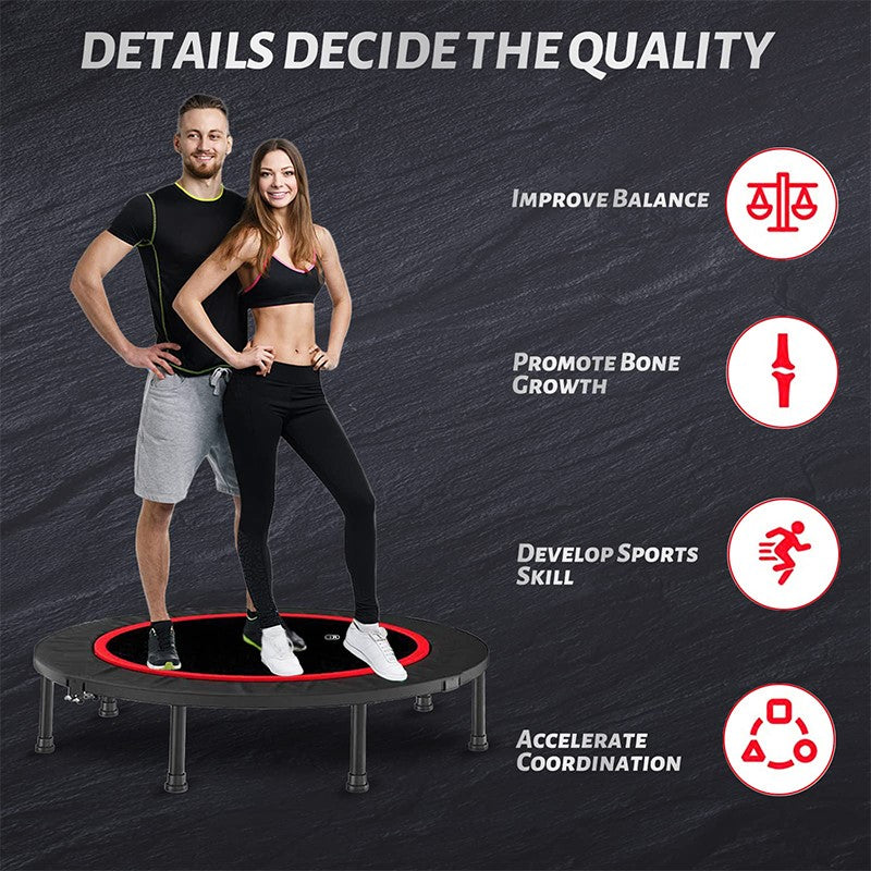40'' Foldable Mini Trampoline Rebounder – Mini Trampoline Rebounder for Fitness