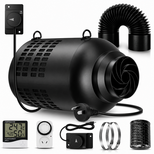Inline Extractor Fan Exhaust Duct Fan Ventilation Kit