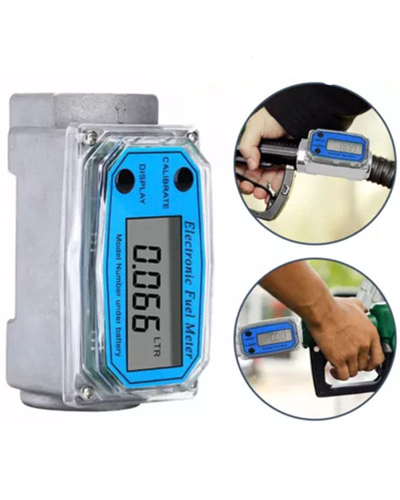 2" Digital Display Flow Meter – High Accuracy Flow Measurement with Instantaneous & Cumulative Display, Powered by AAA Batteries