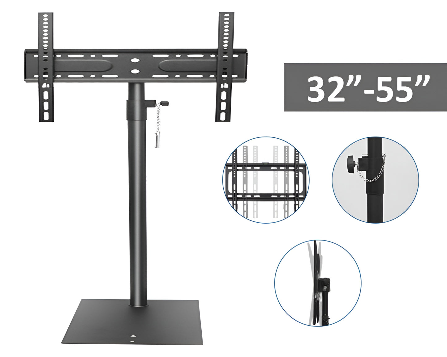 TV Stand for 32" to 55" Flat Screens - Universal TV Stand with Mount