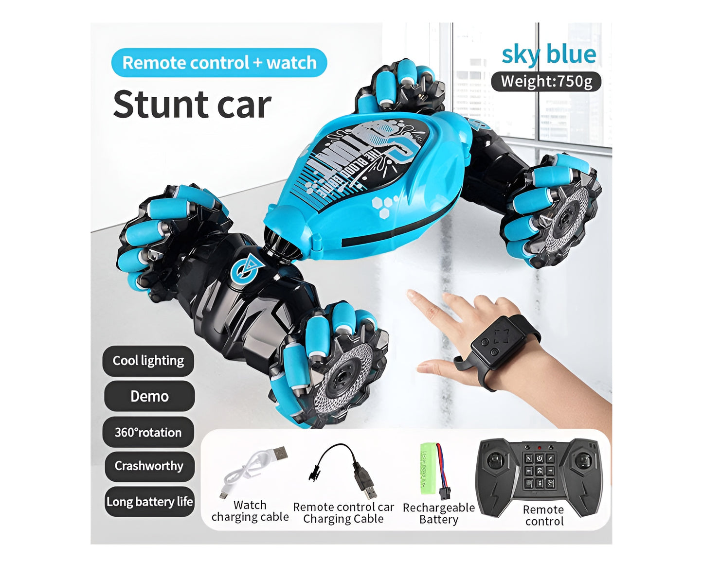 Stunt RC Car Gesture Sensing Remote