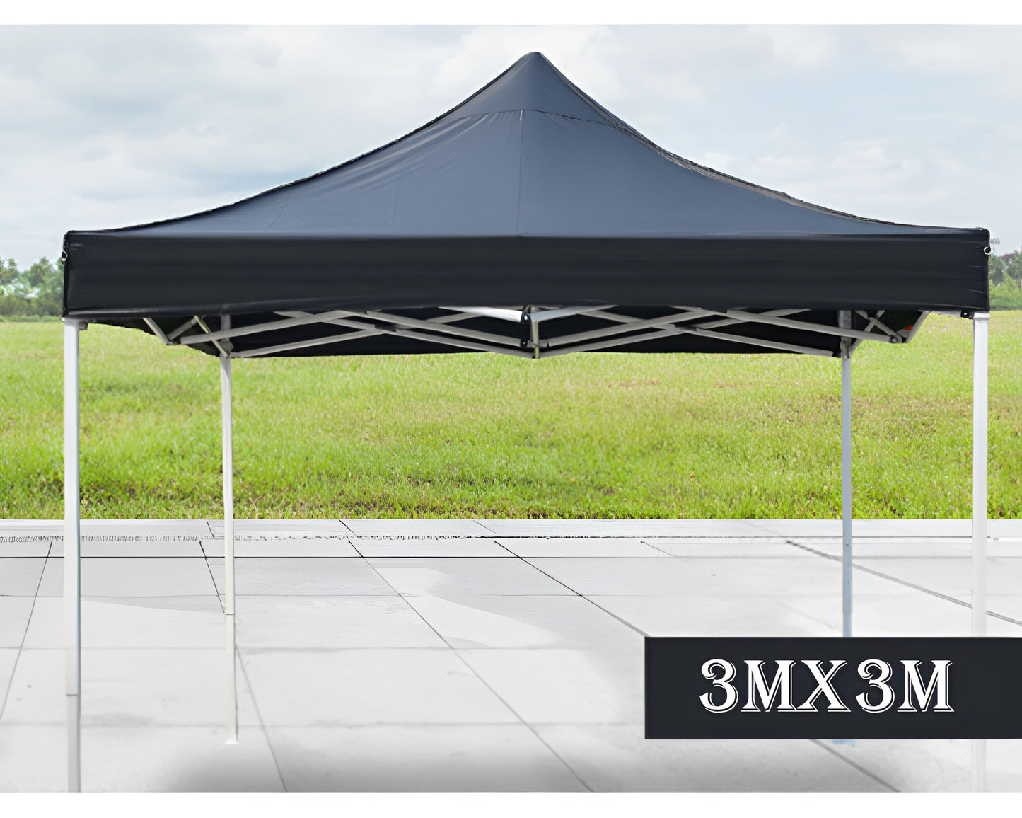 3x3 Gazebo Roof Cover Black