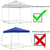 2.9x2.9 Gazebo Roof Cover Blue