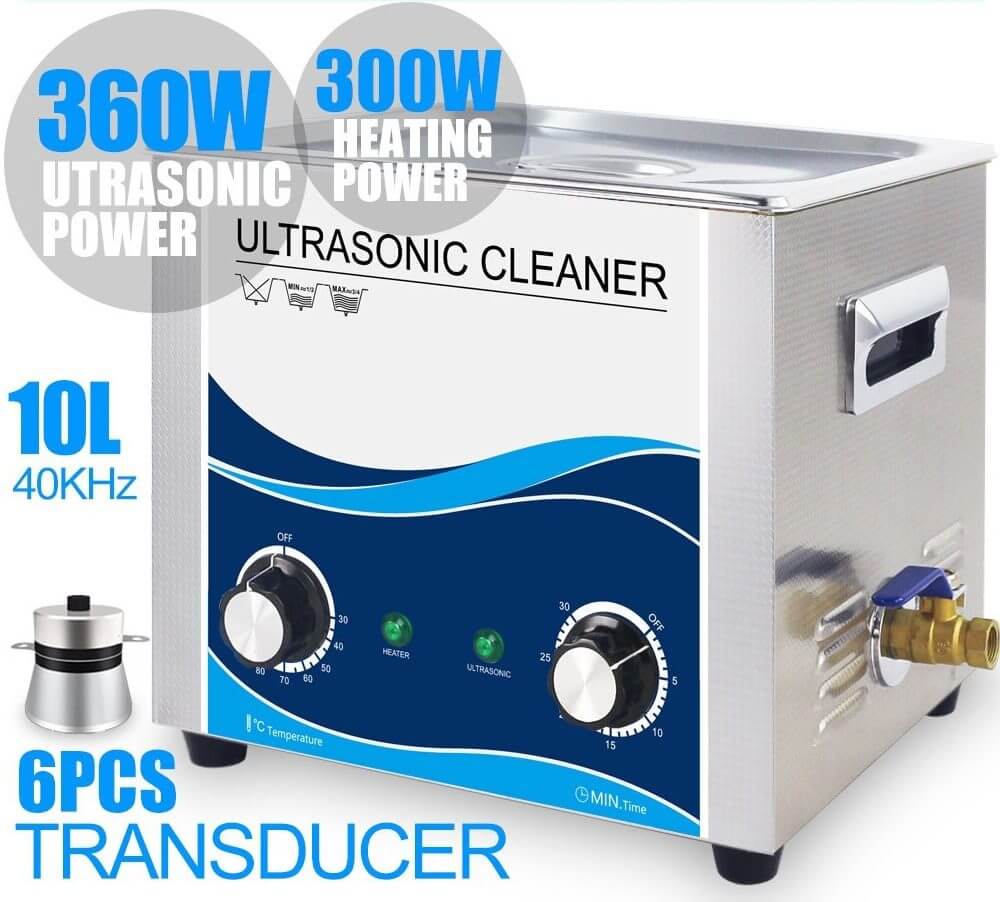 Ultrasonic Cleaner 10L Digital Cleaner for Jewelry, Eyeglasses, and More