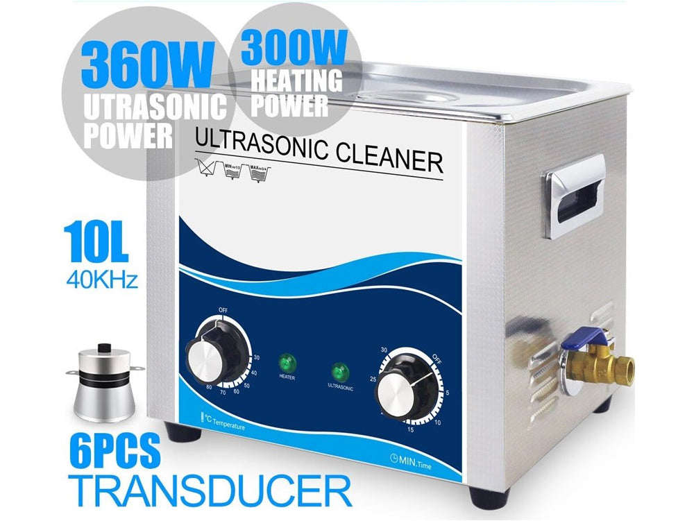 Ultrasonic Cleaner 10L Digital Cleaner for Jewelry, Eyeglasses, and More