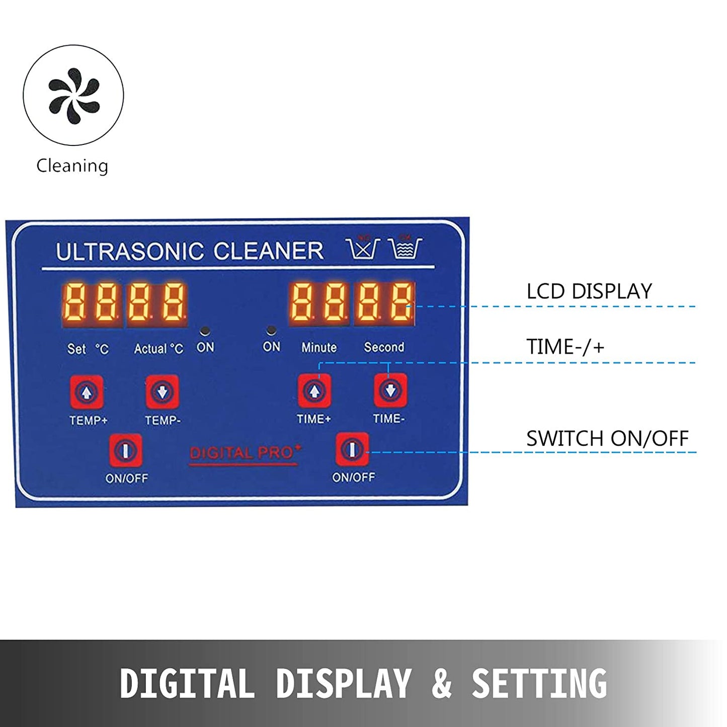 Commercial Ultrasonic Cleaner 4L