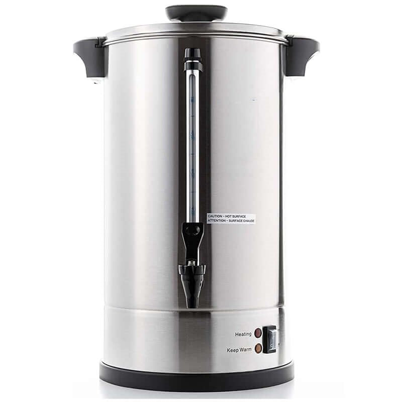 Commercial Grade Stainless Steel Coffee Hot Water Urn – 25L Capacity for Catering