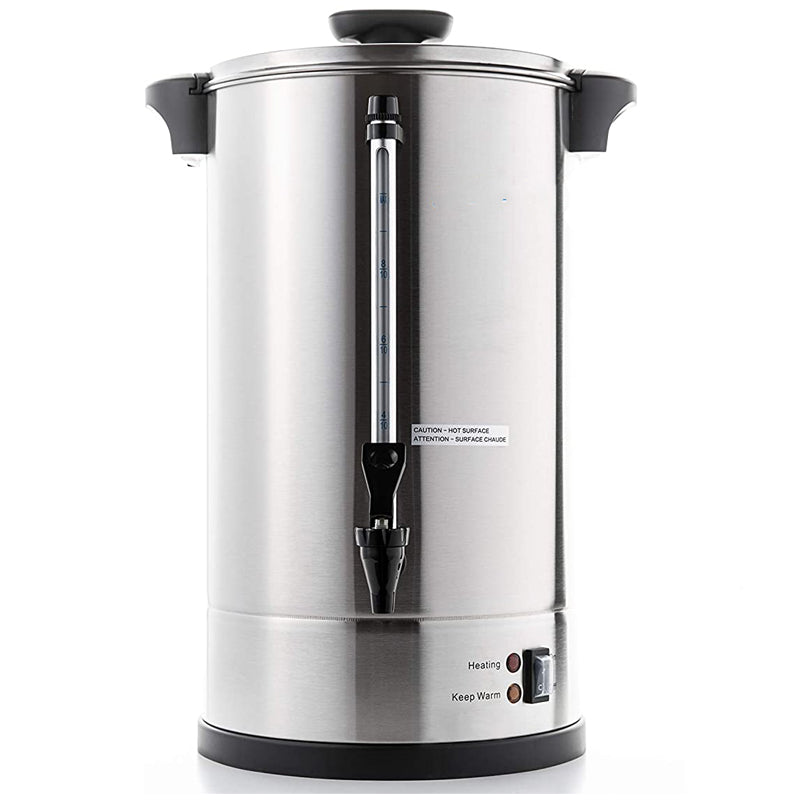 Commercial Grade Stainless Steel Coffee Hot Water Urn – 25L Capacity for Catering