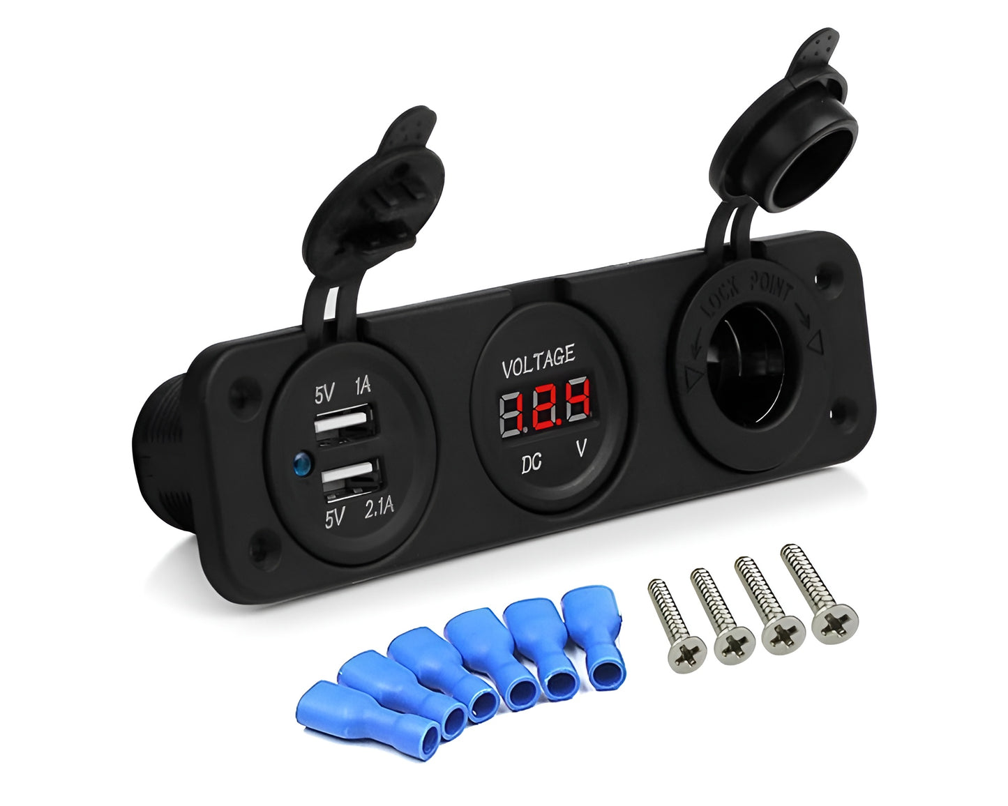 USB Socket 12V/24V Cigarette Lighter Socket