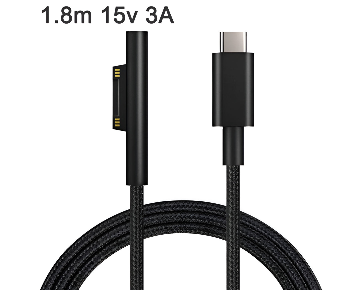 Braided Surface Connect to USB-C Charging Cable for Microsoft Surface Devices (1.8M)