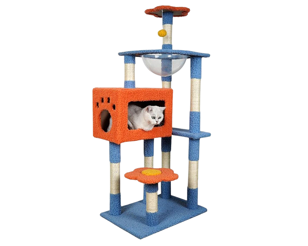 Cat Tree House Scratching Post Condo