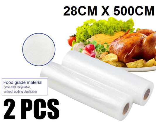 2PCS Vacuum Sealer Bags Food Saver Roll