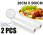 2PCS Vacuum Sealer Bags Food Saver Roll