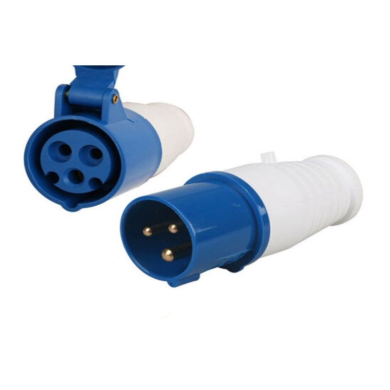 Caravan lead connector plug 16A IP44 Male + Female Combo