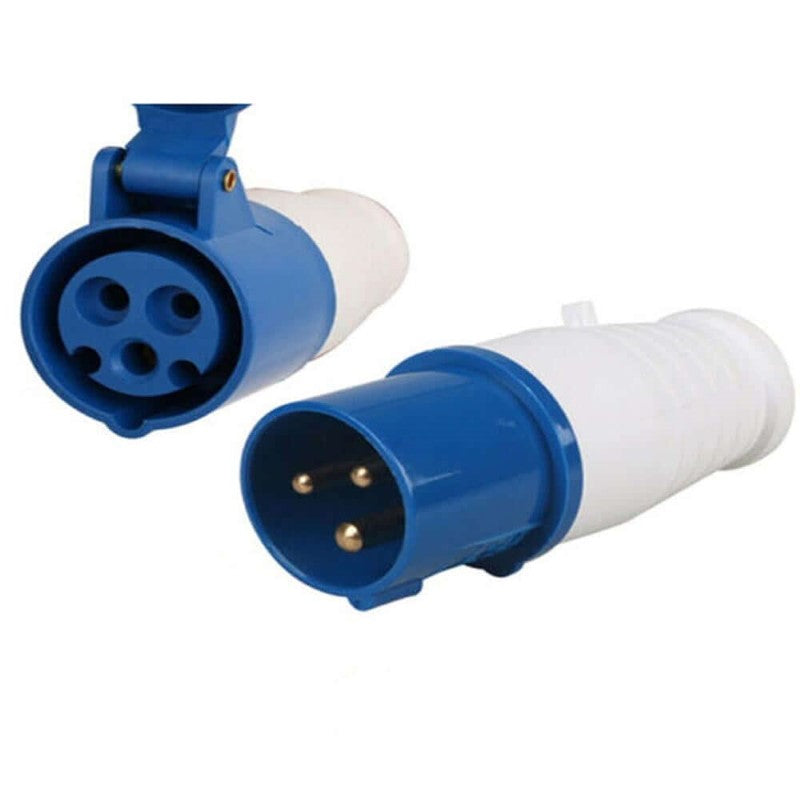 Caravan lead connector plug 16A IP44 Male + Female Combo