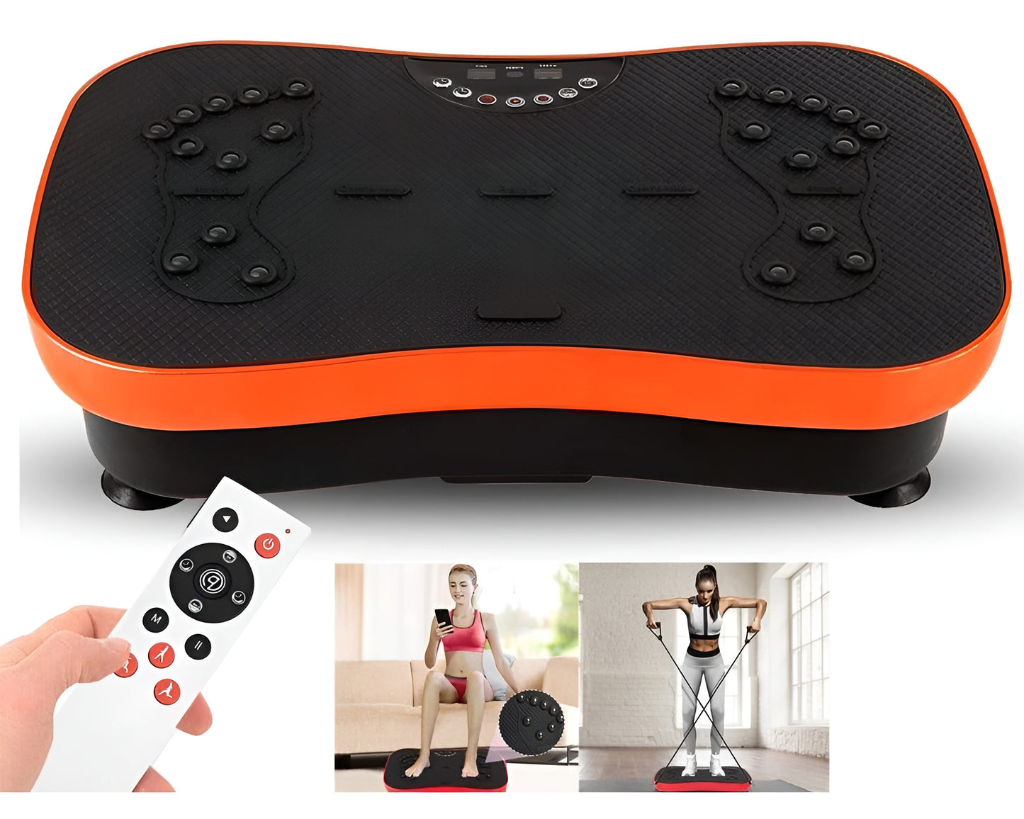 Vibration Plate Exercise Machine – with Remote and Resistance Bands