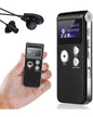 Solid Spikes 8GB Digital Voice Recorder – Audio MP3 Player, Rechargeable LCD Sound Dictaphone Device