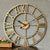 Wall Clock Big Retro Wrought Iron Wall Clock Roman Numerals Clock Home Hanging Decor
