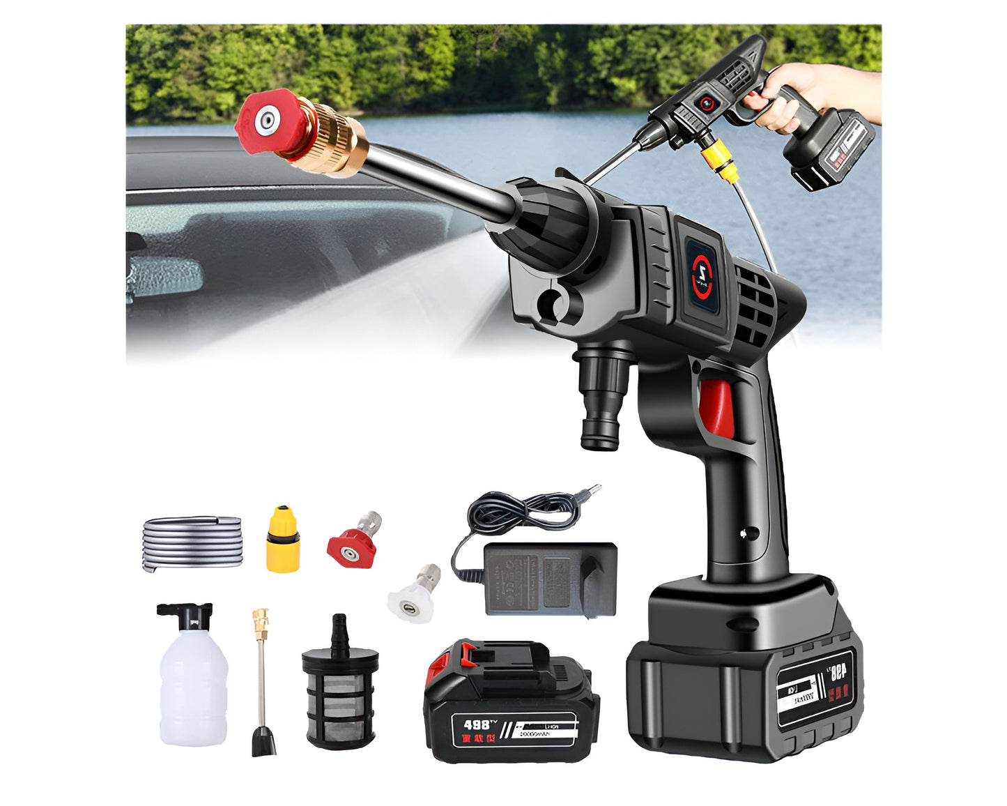 High Pressure Washer Gun Rechargeable