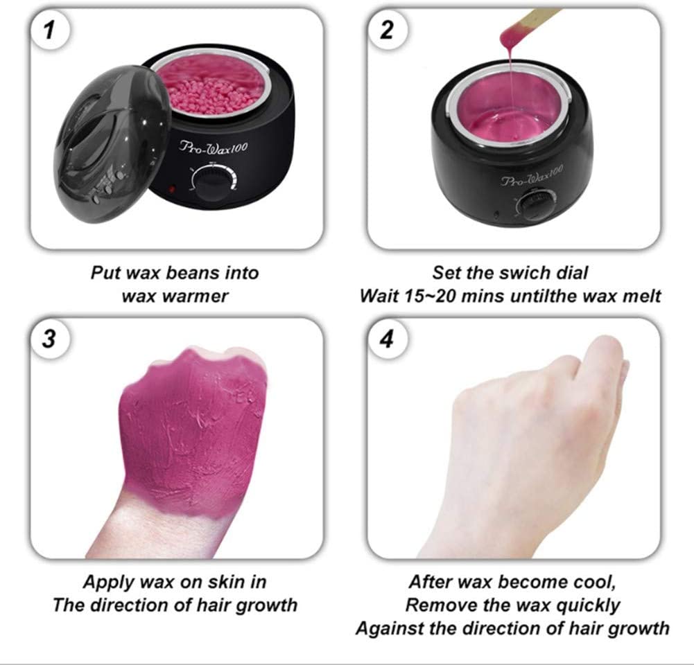 Wax Machine Wax Warmer Kit Hair Remover With Wax Beans