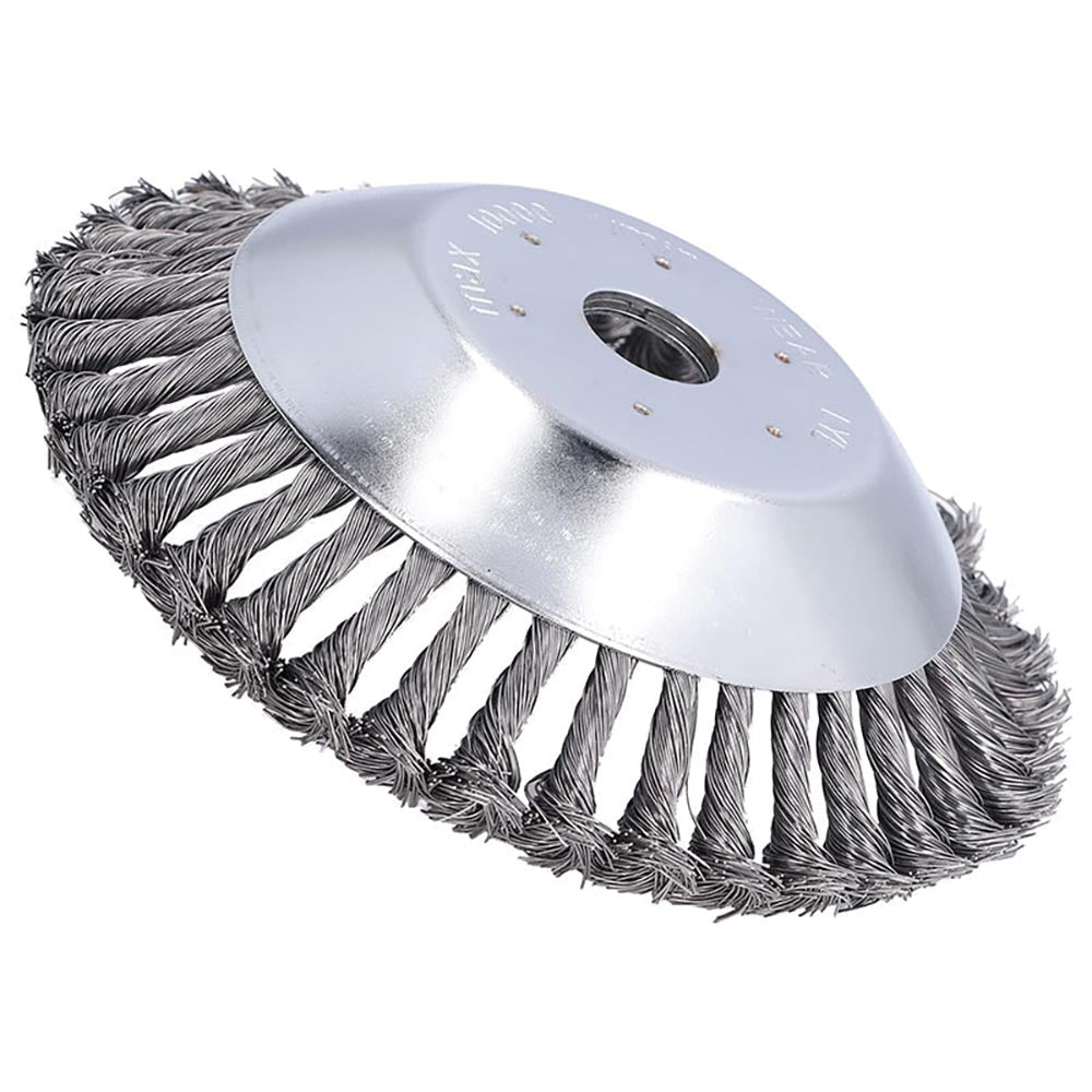 Twisted Wire Wheel - 8-Inch Brush Cutter Head for Angle Grinders