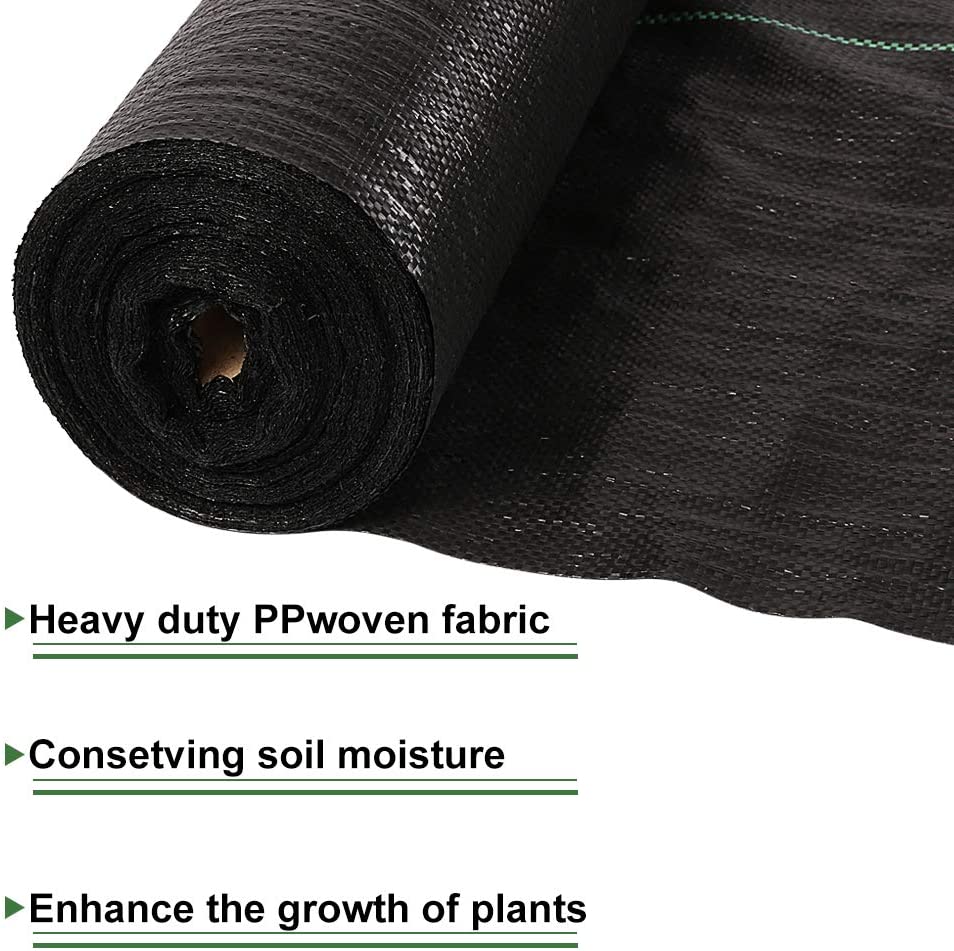Heavy-Duty Weed Control Fabric Ground Cover 2MX50M 80G