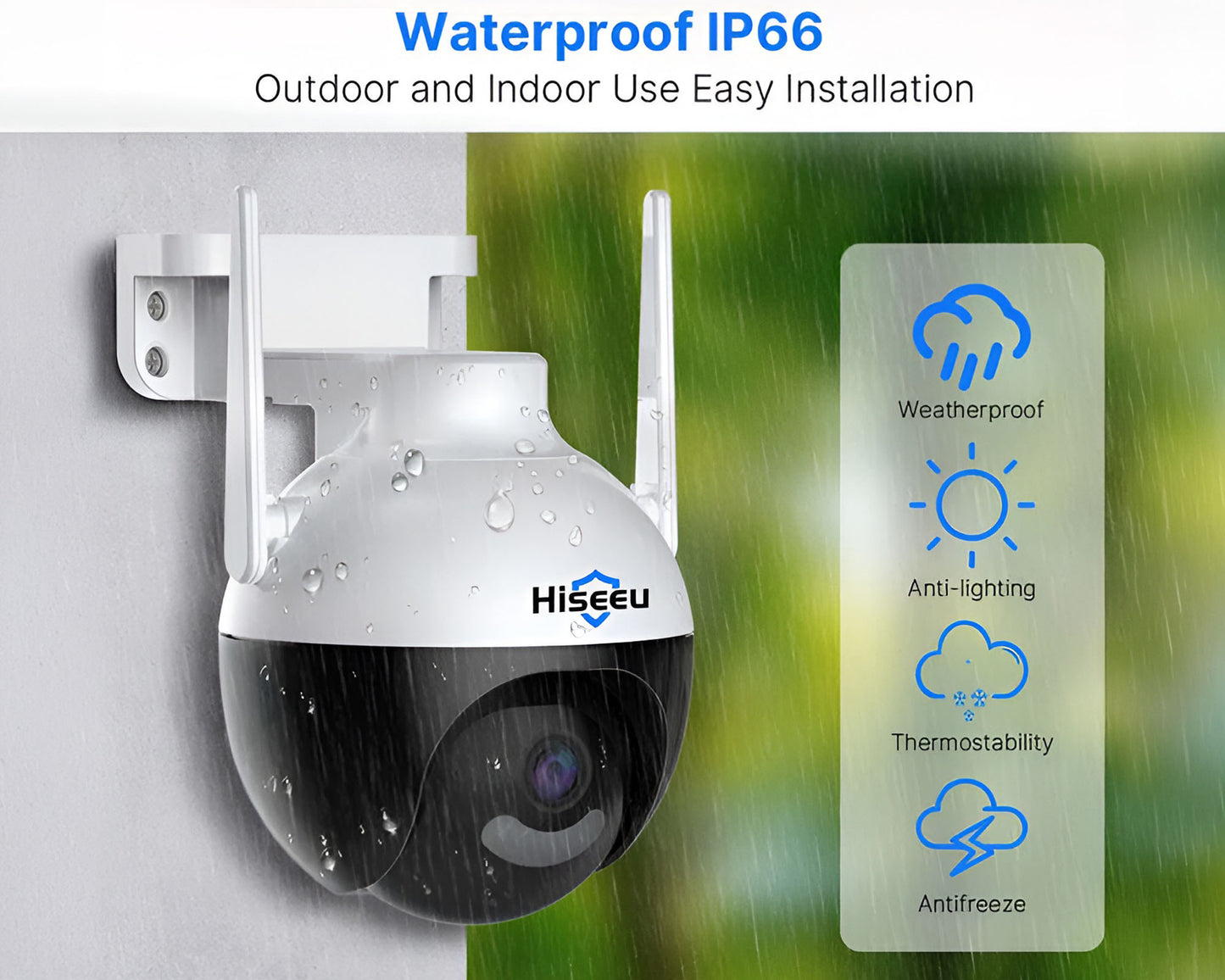 4MP Hiseeu Security Camera - Wired & Wireless HD Surveillance Camera