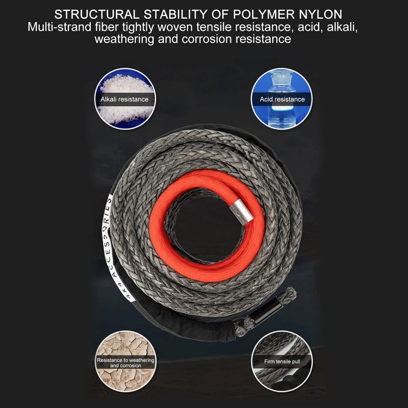 Synthetic Winch Rope Line 8MM x 30M
