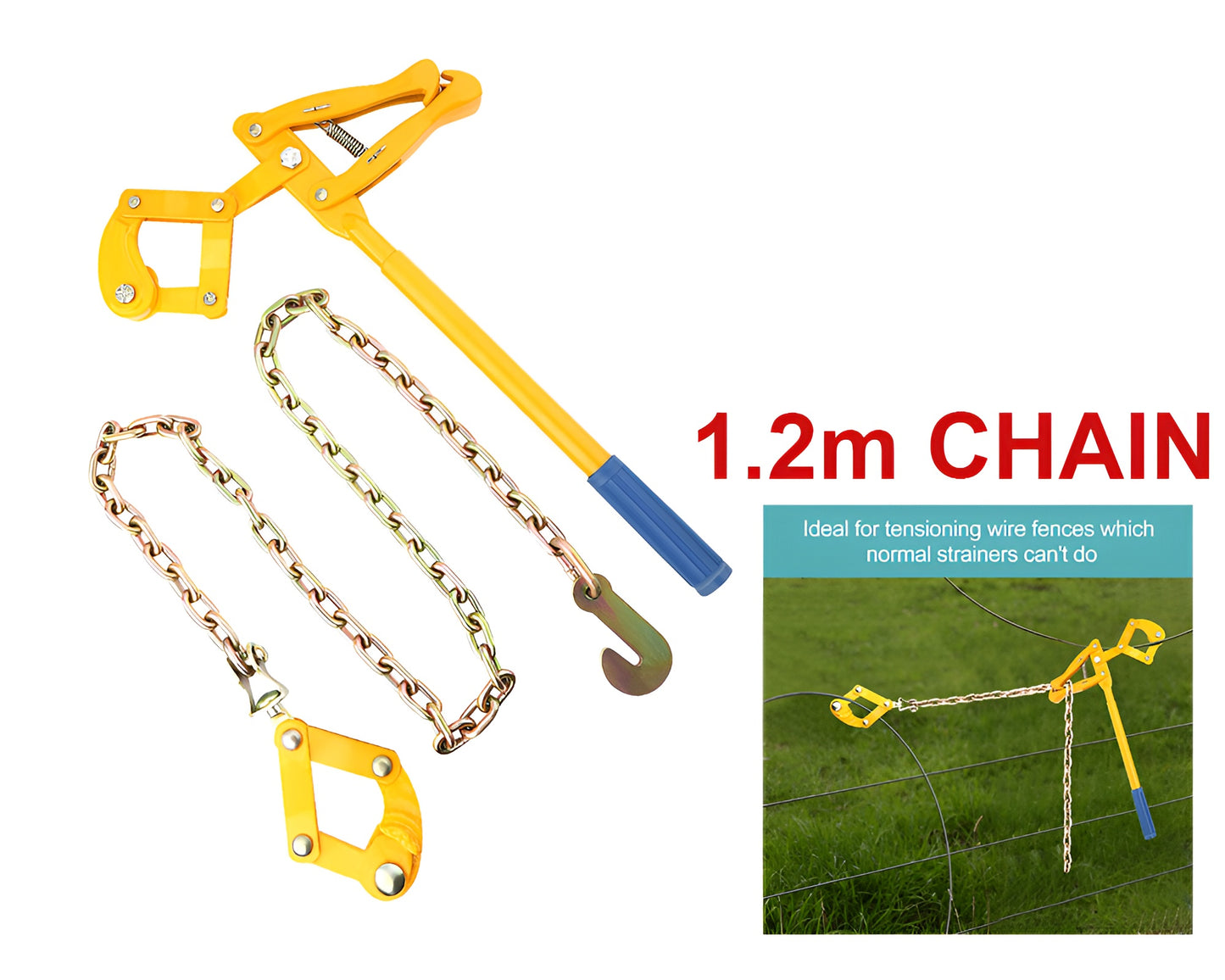 Electric Fencing Galvanized Chain Wire Strainer 1.2 METER 1000KG