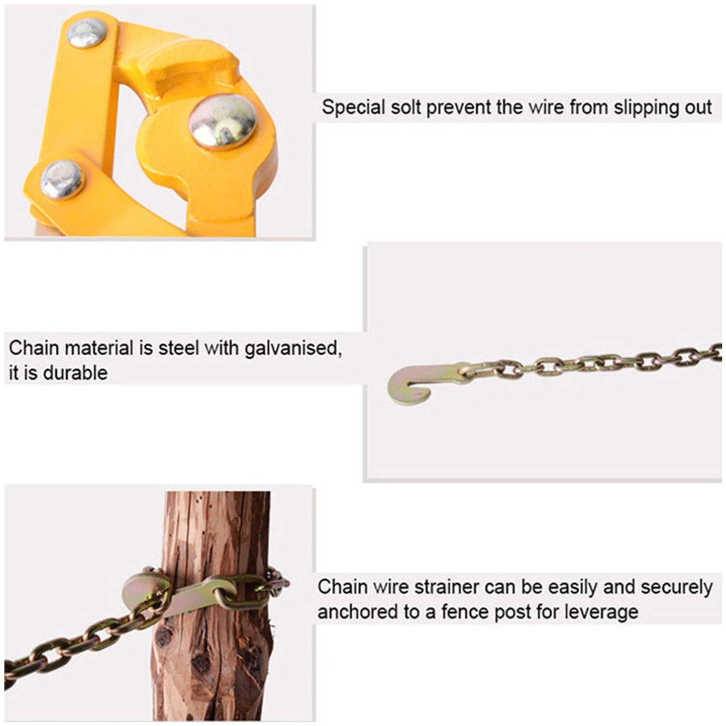 Electric Fencing Galvanized Chain Wire Strainer