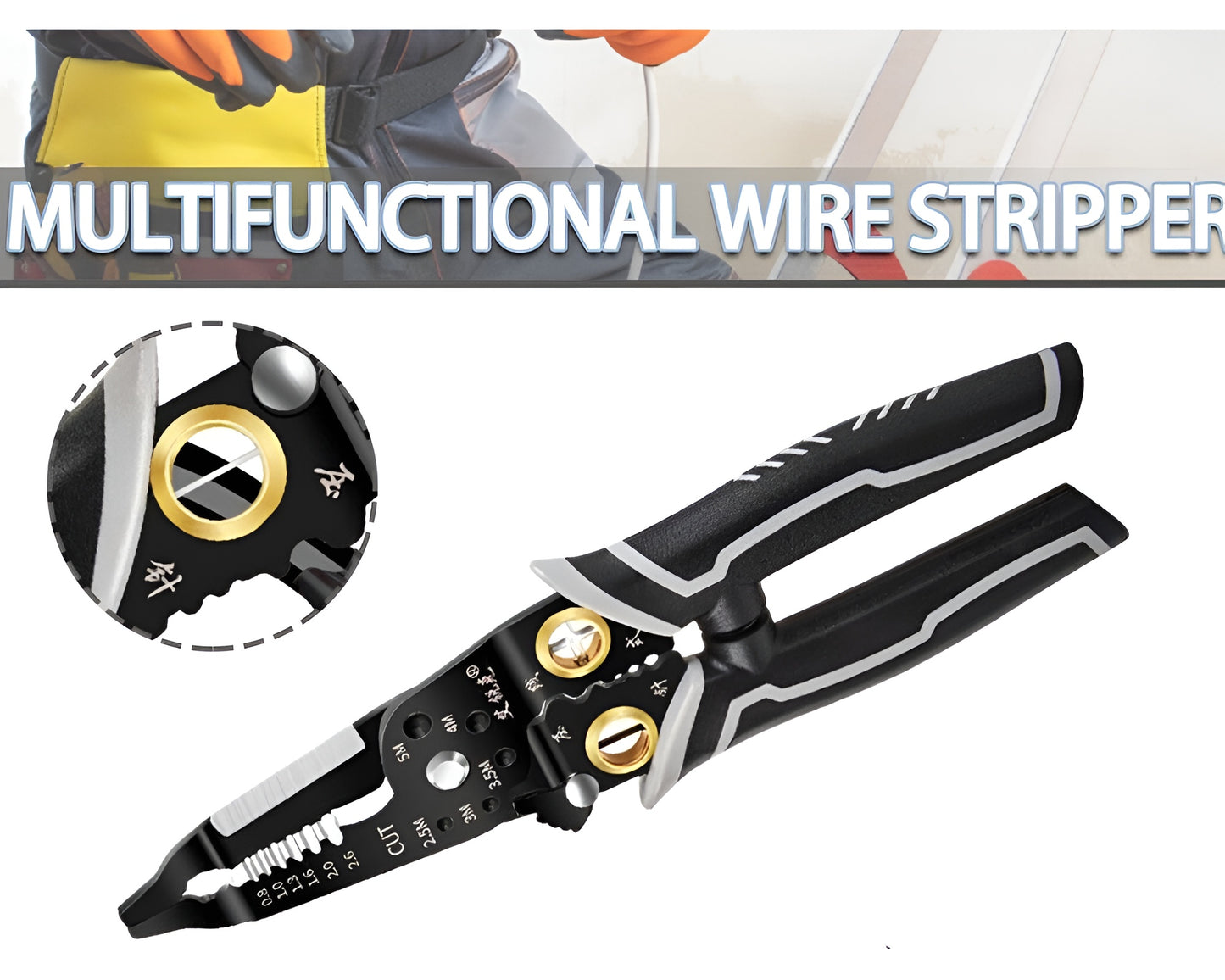 Wire Cutter, Multifunctional Wire Stripping Tool