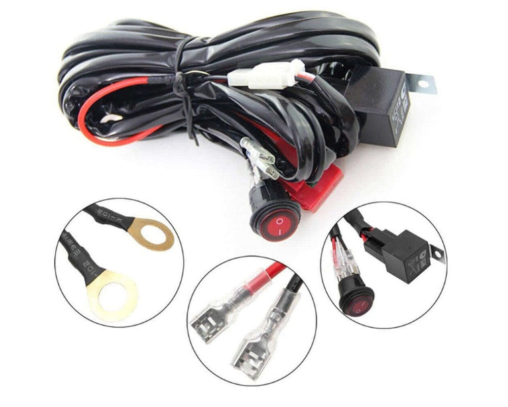 LED Light Bar Wiring Harness 12V 40A