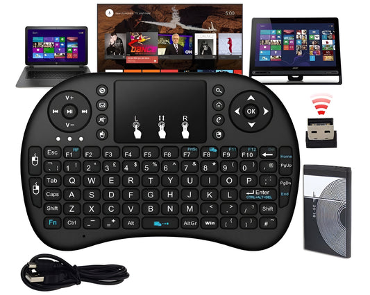 Wireless TV Keyboard – Mini Wireless TV Keyboard with Touchpad for Smart TV
