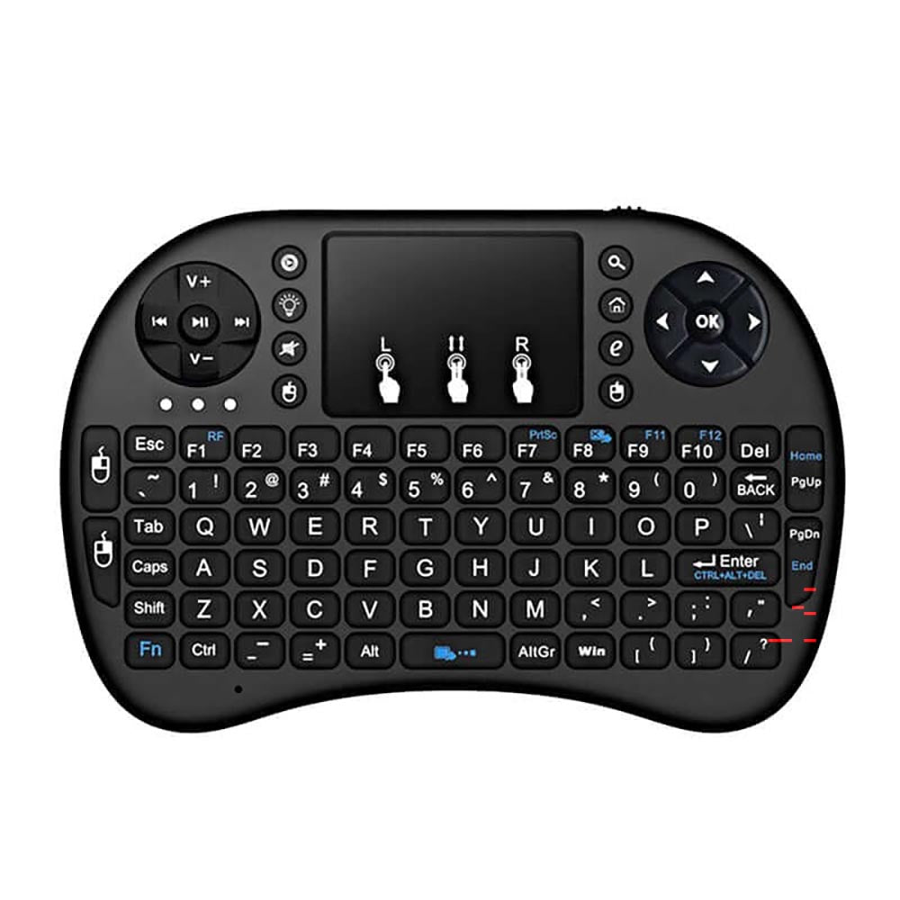 Wireless TV Keyboard - Mini Wireless TV Keyboard with Touchpad for Smart TV