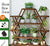 6-Tier 15 Pots Wooden Plant Flower Display Stand Wood Shelf Storage Rack Holder Succulents Planter for Garden Patio Balcony