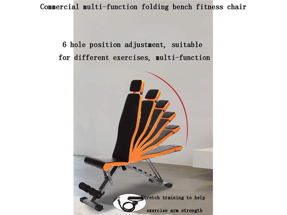 Exercise Bench Workout Bench – Adjustable Seat, 200 Kg Capacity, Folding, Flat/Incline/Decline Positions