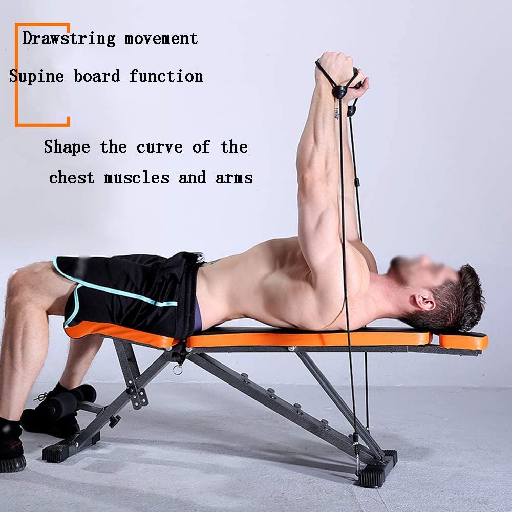 Exercise Bench Workout Bench – Adjustable Seat, 200 Kg Capacity, Folding, Flat/Incline/Decline Positions