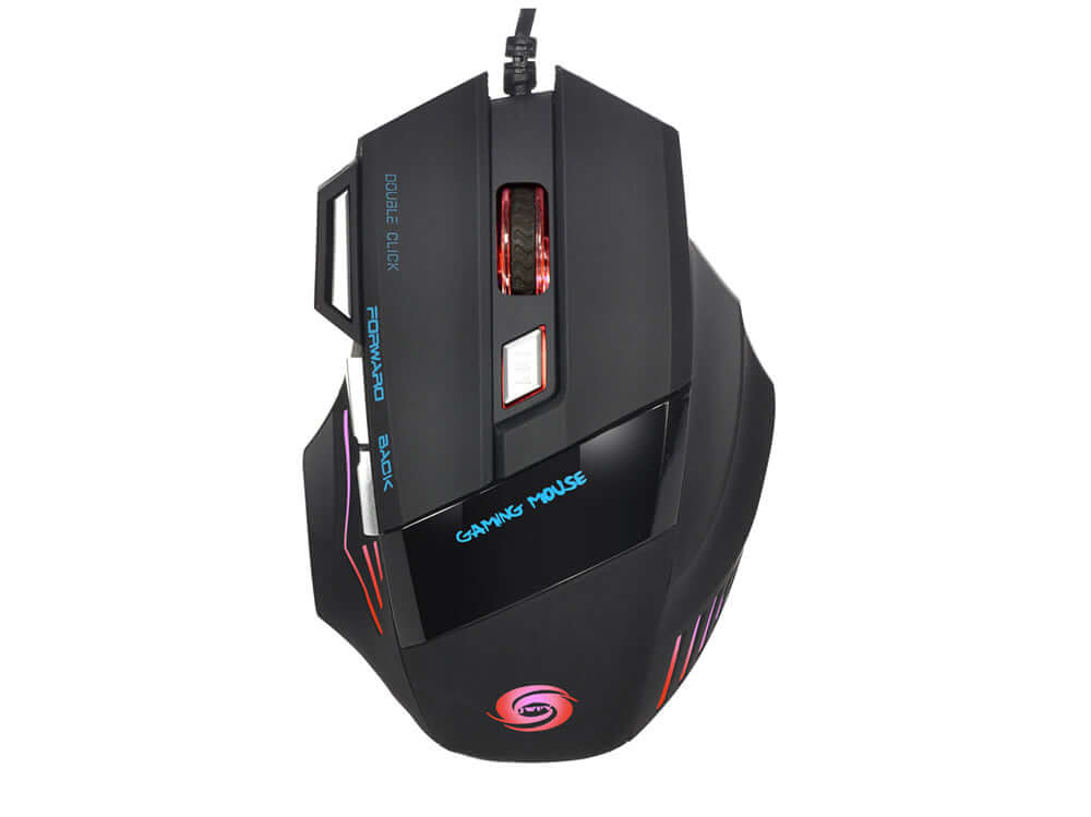 Professional 5500 DPI 7D LED Wired Gaming Mouse – Colorful Optical Gaming Mouse for PC, Laptop, Desktop