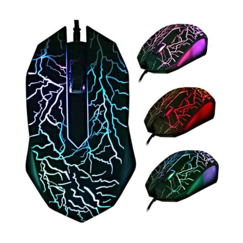 2.4GHz Wired Gaming Mouse with LED Lights
