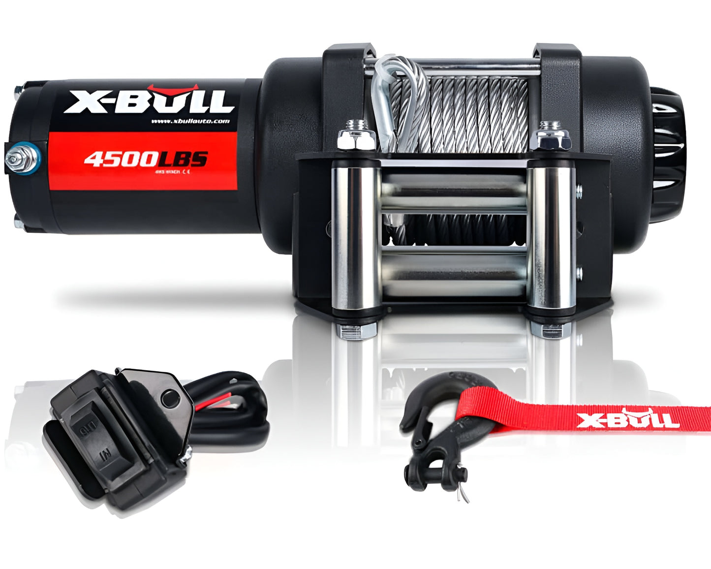 X Bull Electric Winch 4500LBS 2041KG 12V Steel Cable Wireless Remote ATV 4WD