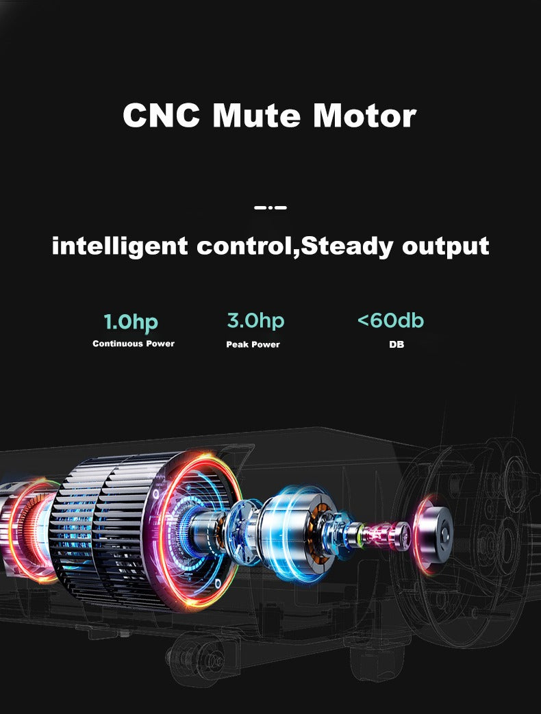 3.0HP Under Desk Motorized Treadmill with Remote Control