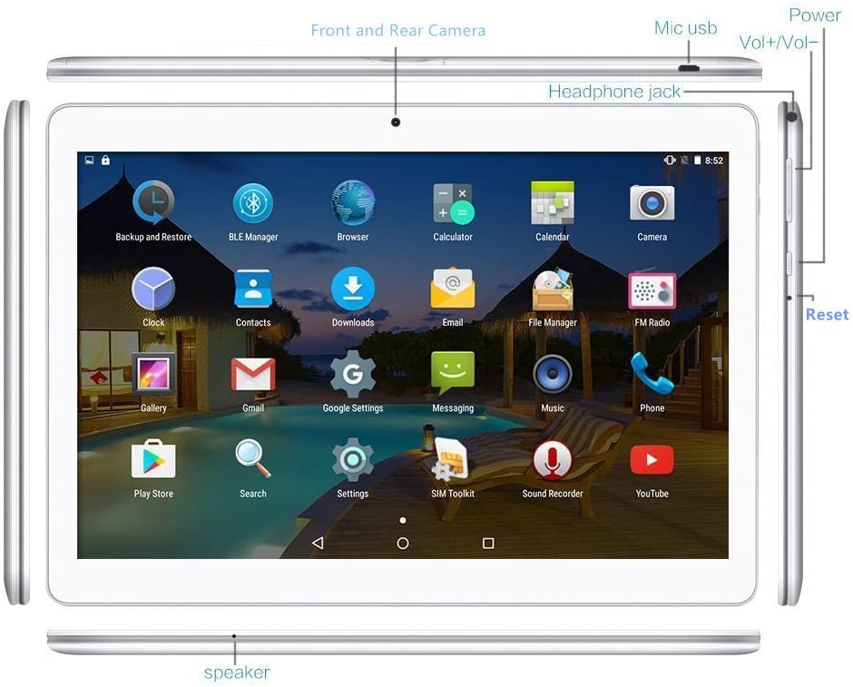 Android Tablet 32GB 10.1-inch