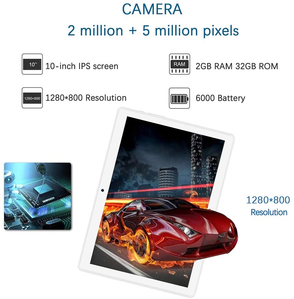 Android Tablet 32GB 10.1-inch