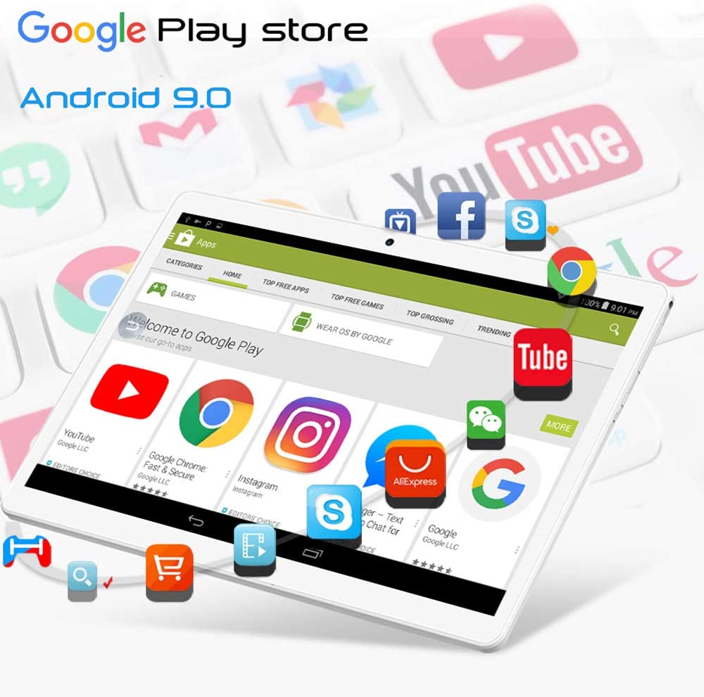 Android Tablet 32GB 10.1-inch